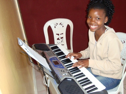 Student During her Practise time
